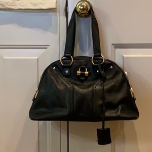 Black Yves Saint Laurent Muse Tote